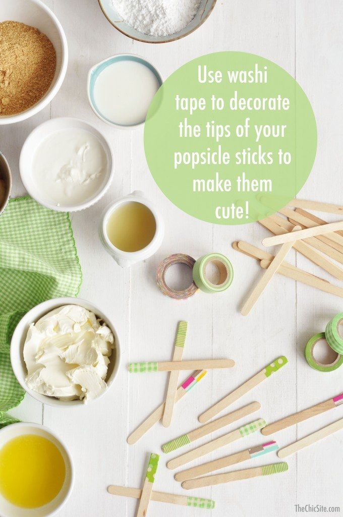 popsicle sticks and washi tape
