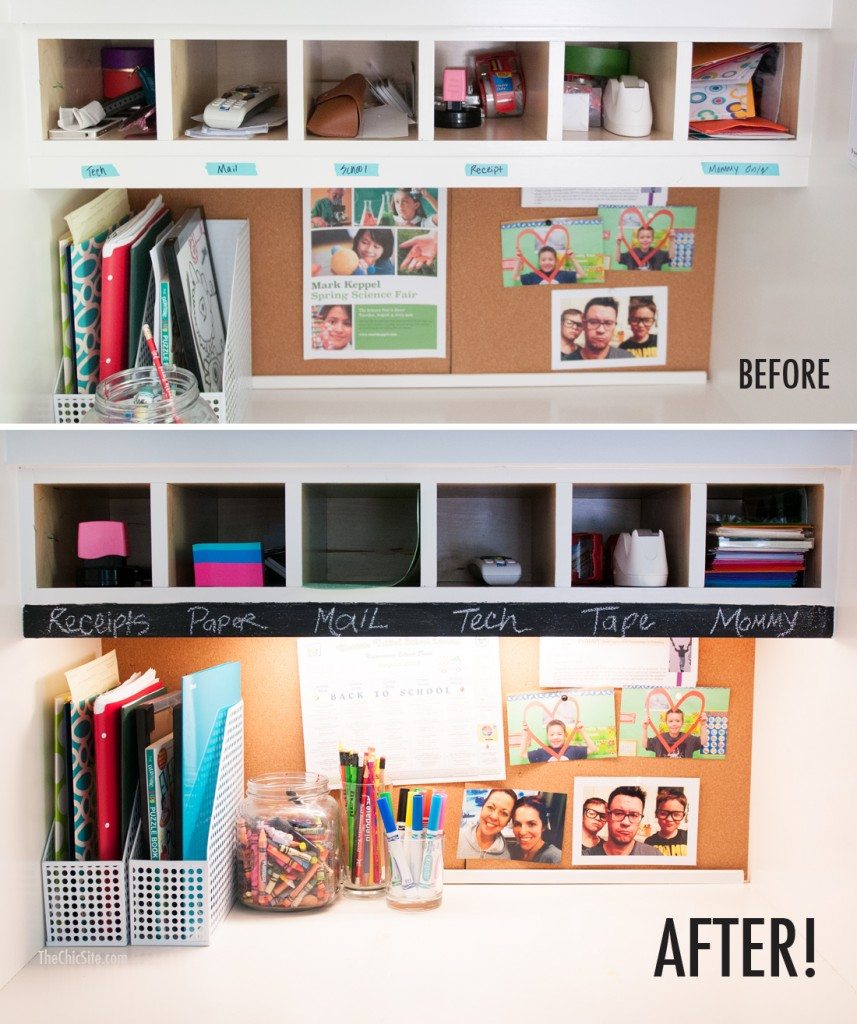 Kitchen Blackboard Paint Before and After