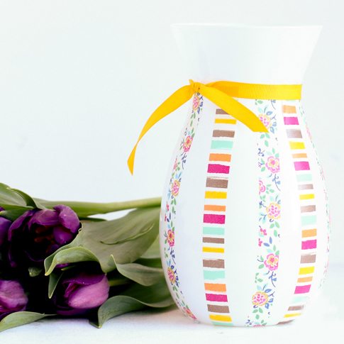Washi Tape Vase