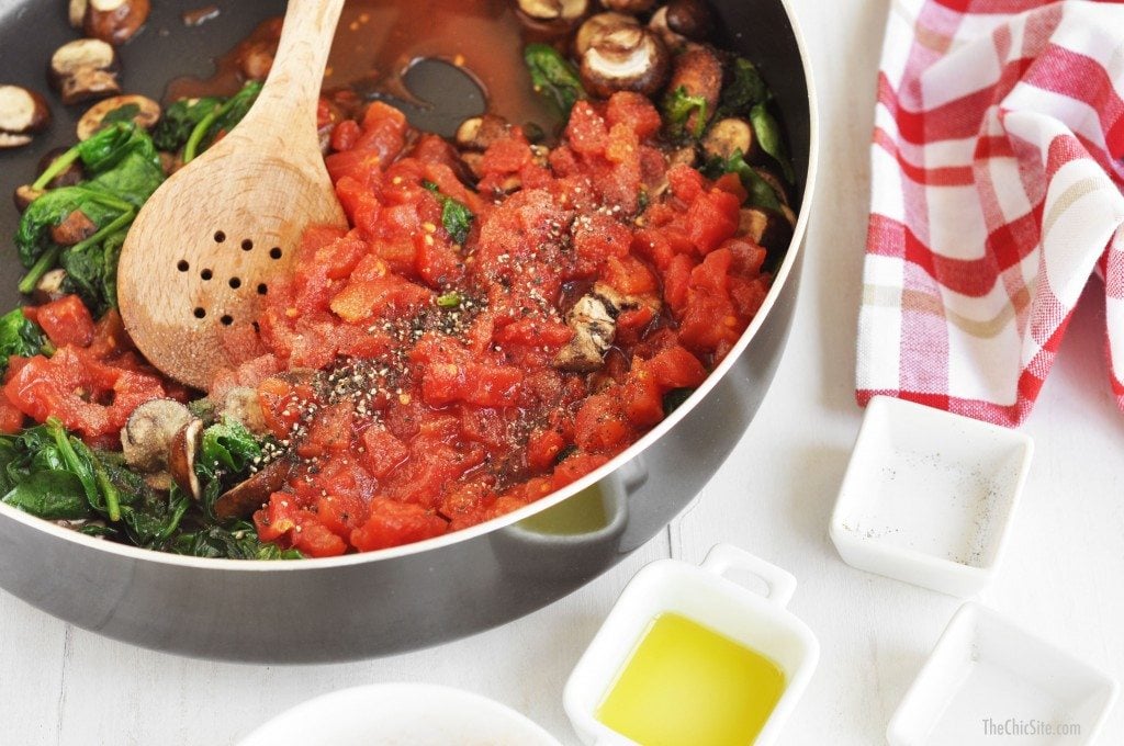 easy chicken and spinach bake