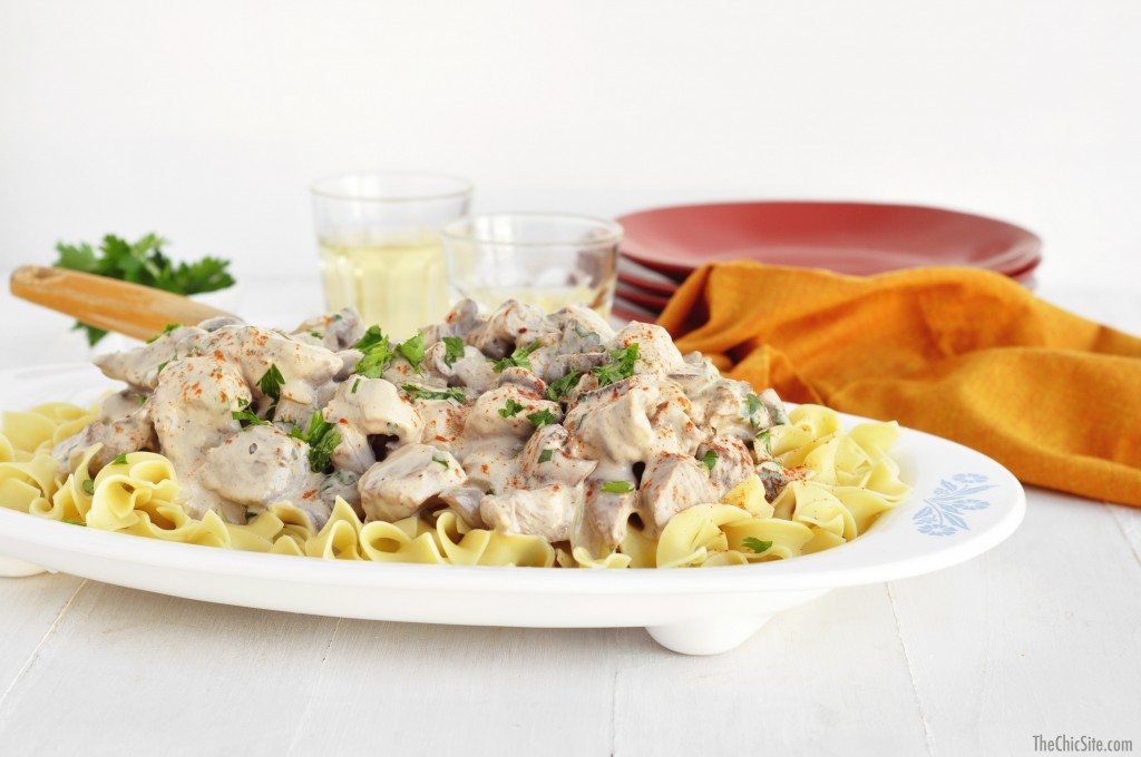 the chic site beef stroganoff