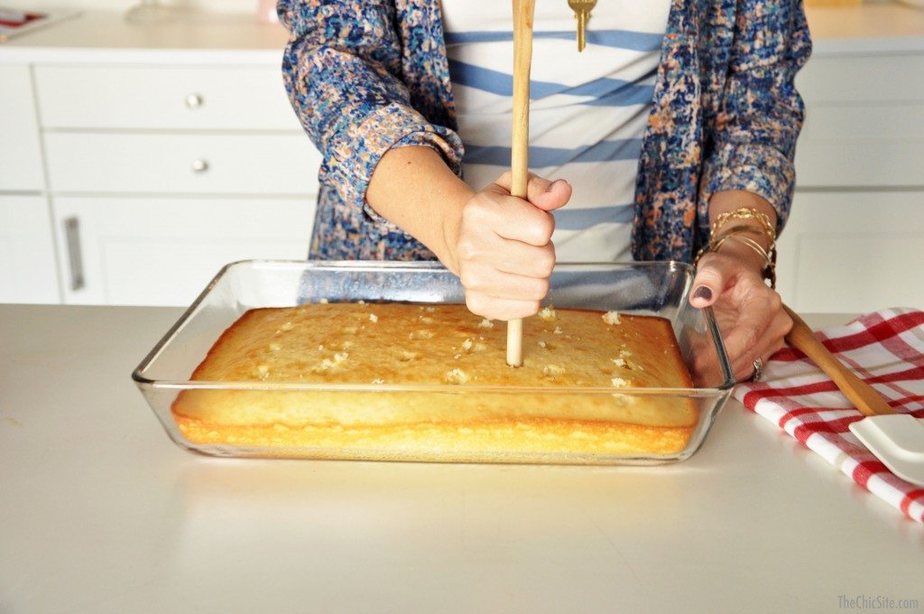 poking cake