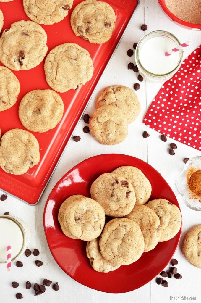 cinnamon chocolate chip cookies