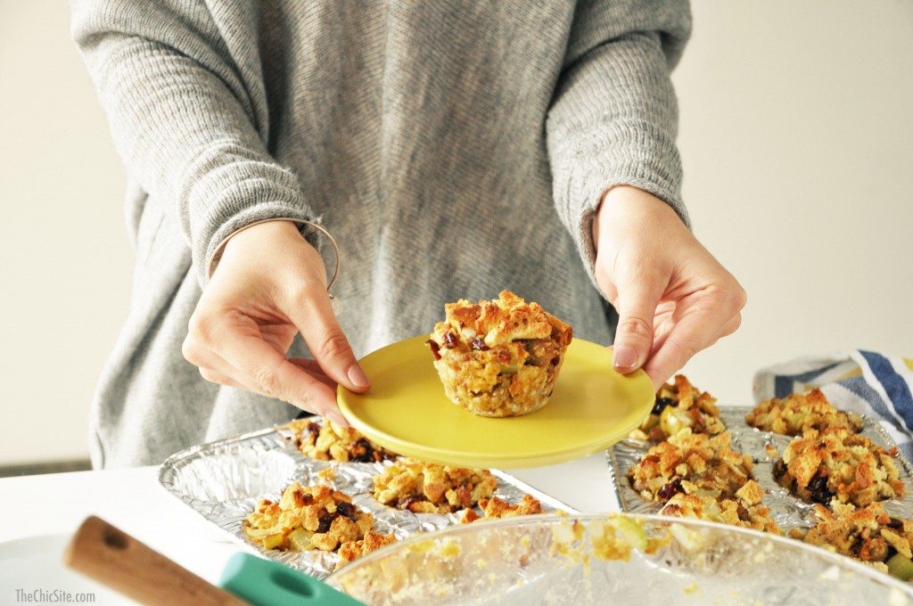 cooled stuffin muffins