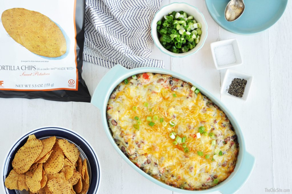 hot cheesy dip, black eyed peas dip