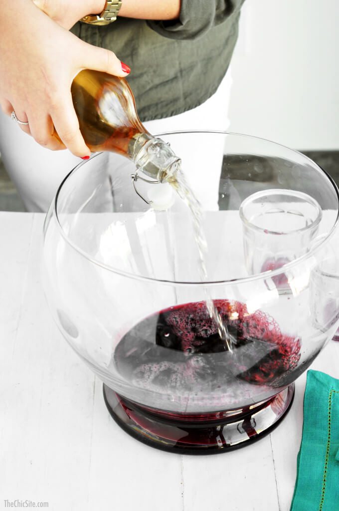 ginger ale drinks christmas punch