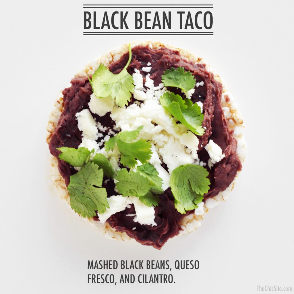 black bean, cheese cilantro