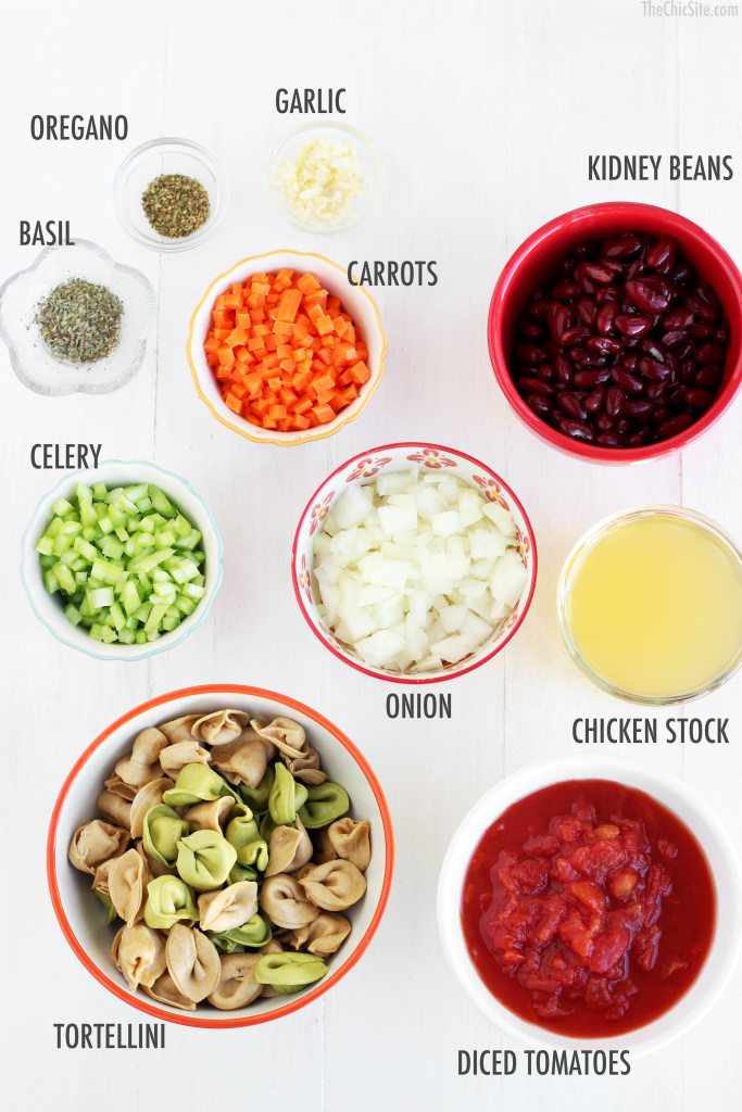 ingredients for minestrone soup