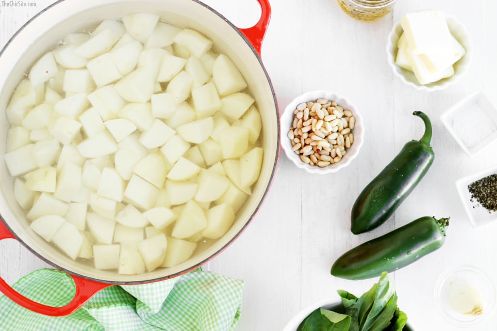 cooking mashed potatoes