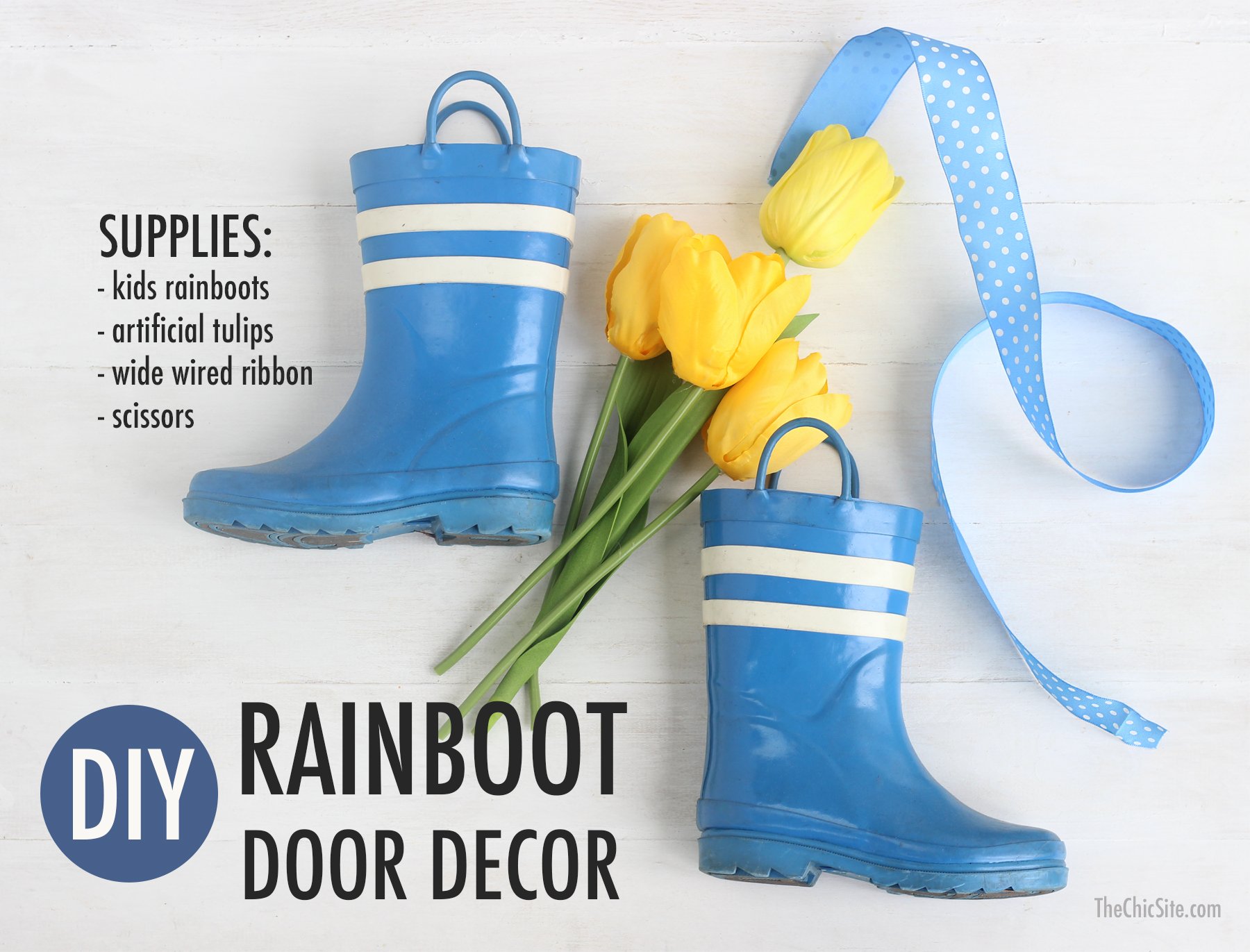 Rainboot Door Decor Supplies