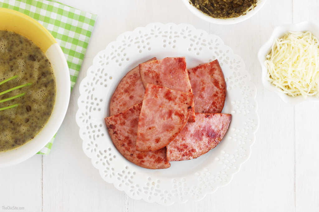 seared ham for breakfast