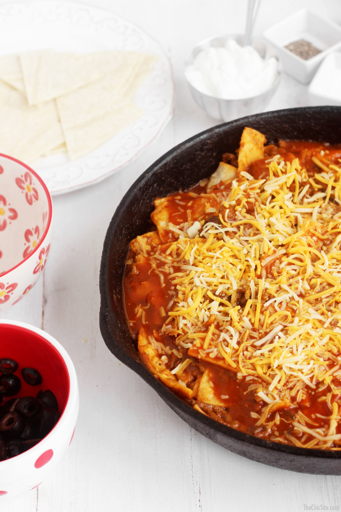 cheesy beef enchiladas
