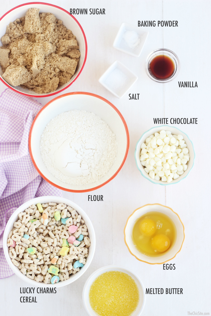 how to make lucky charm blondies