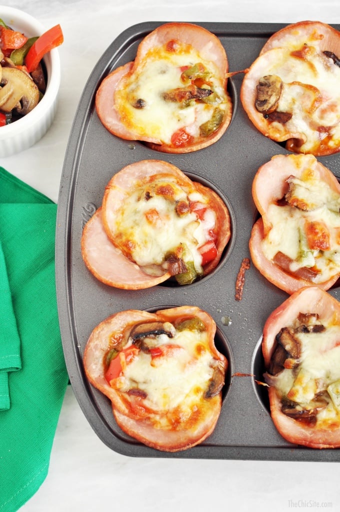 no crust pizza cups