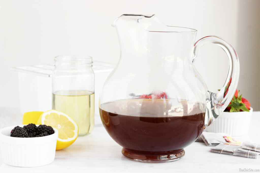homemade sweet tea for popsicles