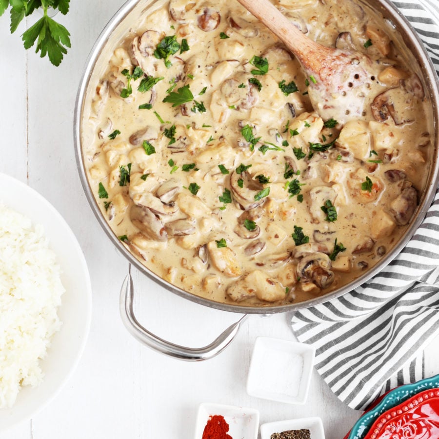 Creamy Chicken and Mushrooms
