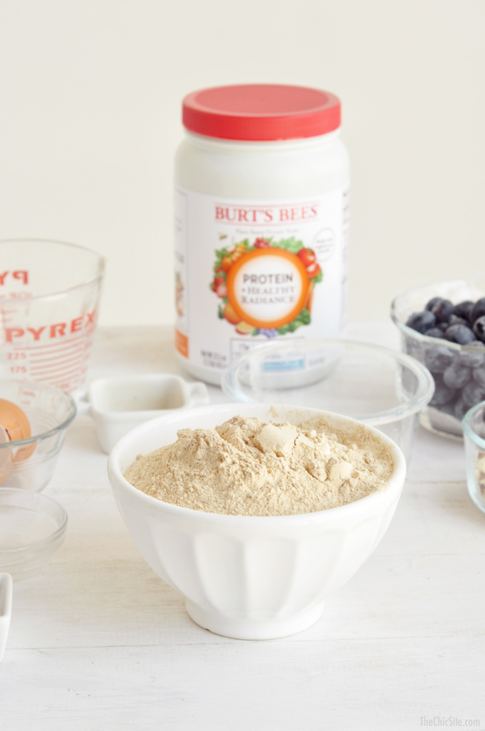 dry ingredients for muffins