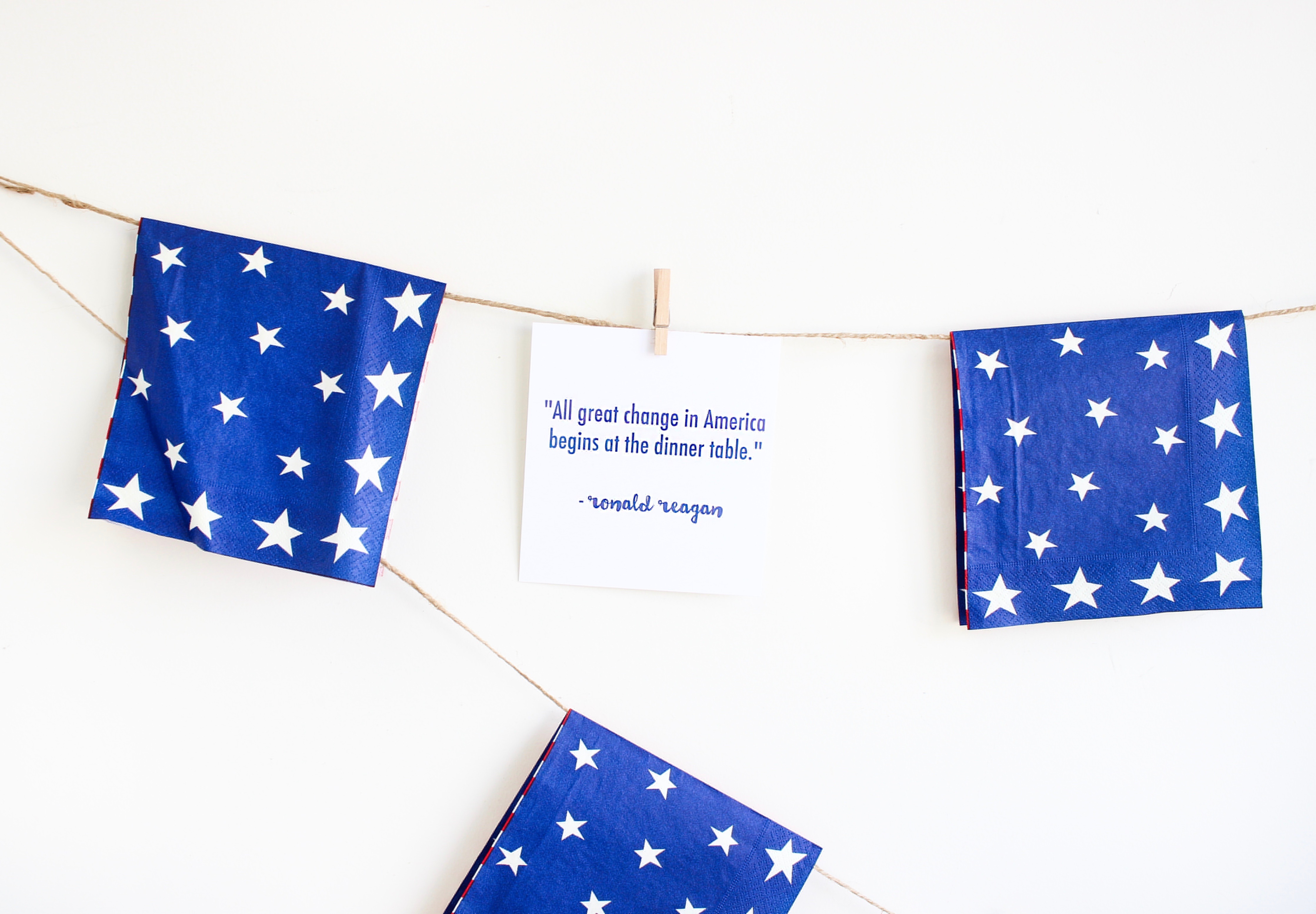 Easy 4th of July Banner | TheChicSite.com