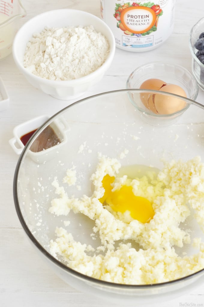 creaming butter and sugar