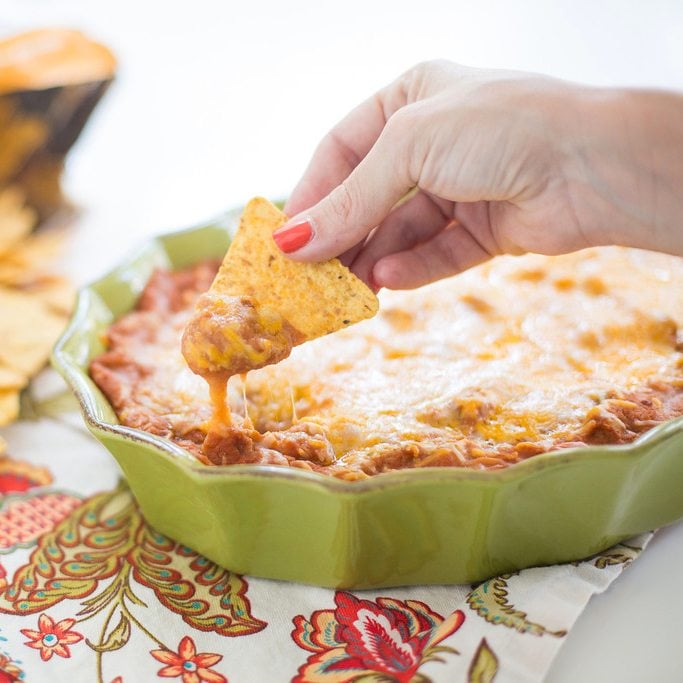 Oven-Baked Cheesy Bean Dip Recipe