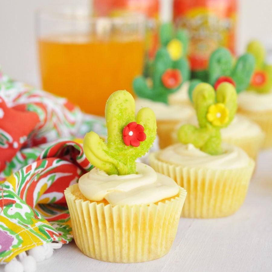 Cactus Cooler Cupcakes